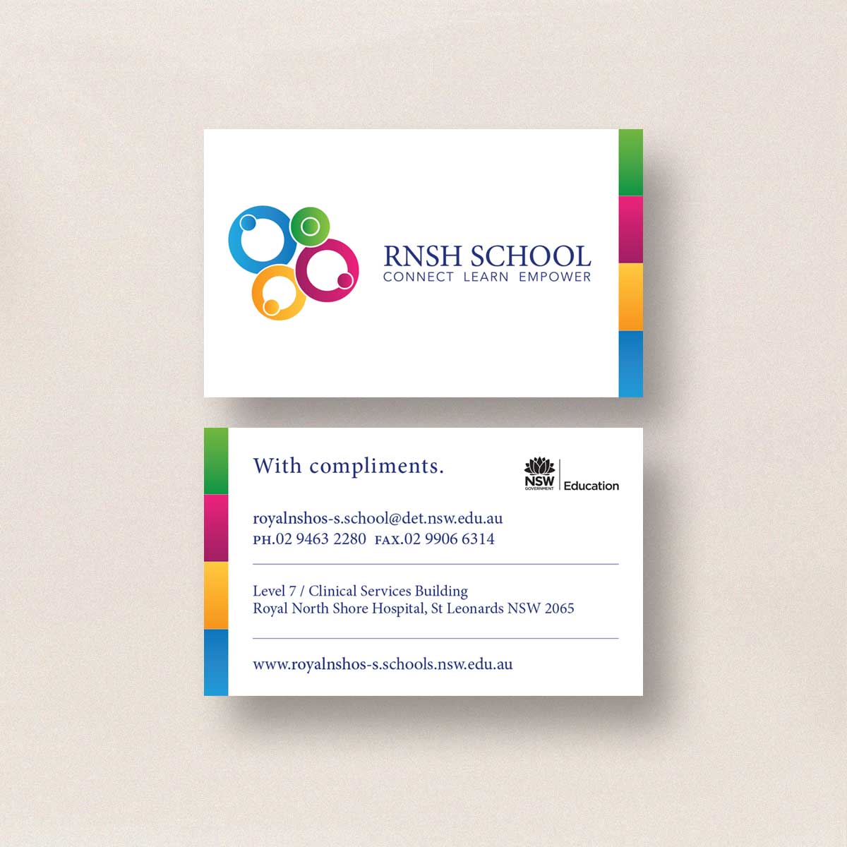Royal North Shore Hospital School branding & stationary