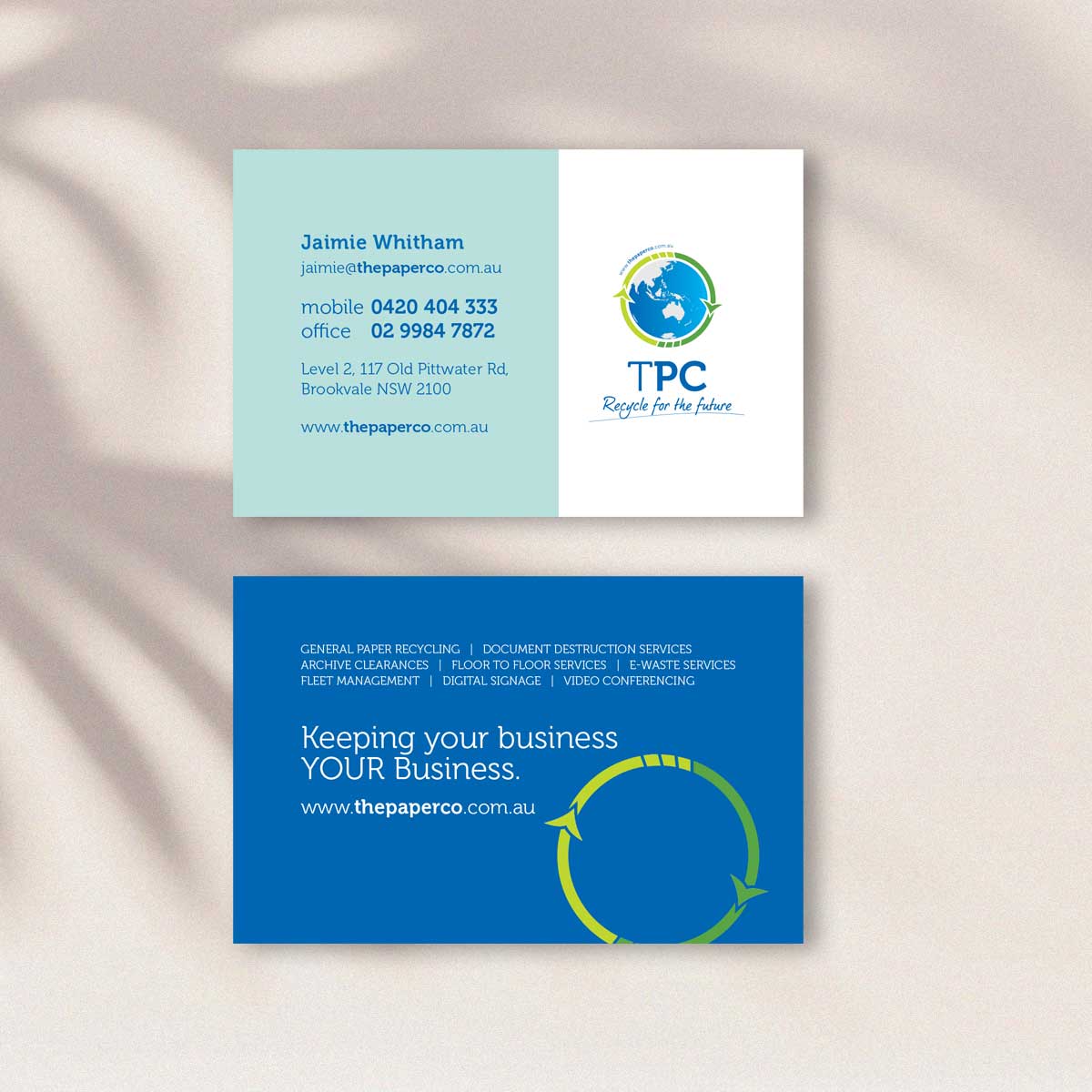 The Paper Company Business Cards